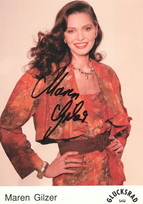 Autogramm TV | SAT1 | Maren GILZER | 1980er (Portrait Color) 2