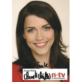 Autogramm TV | NTV | Annett MÖLLER | 2000er (Portrait Color)
