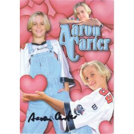 Autogramm Pop (USA) | Aaron CARTER | 1990er (Collage Color)