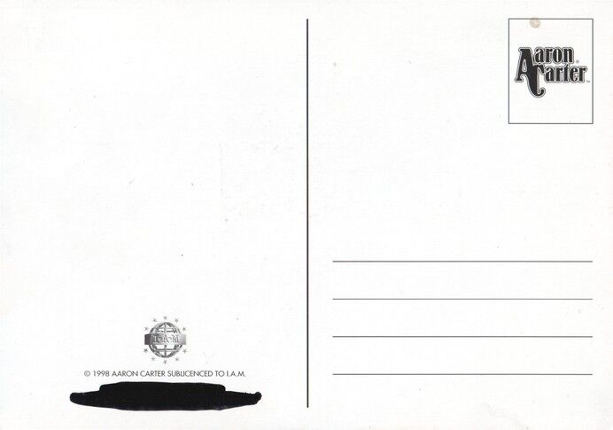 Autogramm Pop (USA) | Aaron CARTER | 1990er (Collage Color)