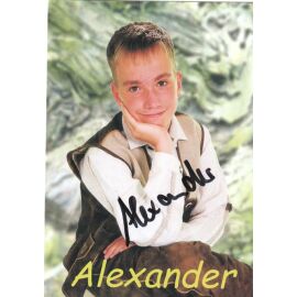 Autogramm Volksmusik | ALEXANDER Hutzel | 1990er (Portrait Color Jung) KINDERSTAR