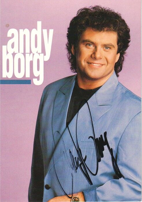 Autogramm Schlager | Andy BORG | 1992 "Bleib Bei Mir" (Portrait Color EMI)