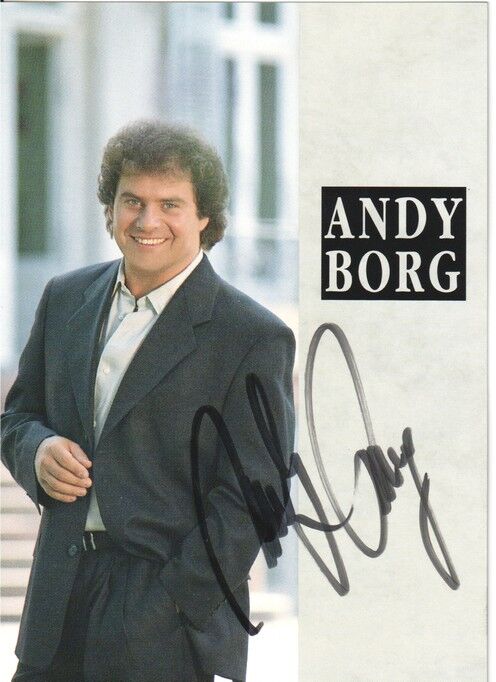 Autogramm Schlager | Andy BORG | 1993 "Einmal und Immer Wieder" (Portrait Color EMI)