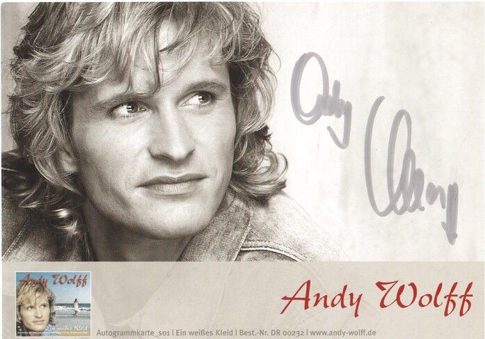 Autogramm Volksmusik | Andy WOLFF | 2003 "Ein Weisses Kleid" (Portrait Color)