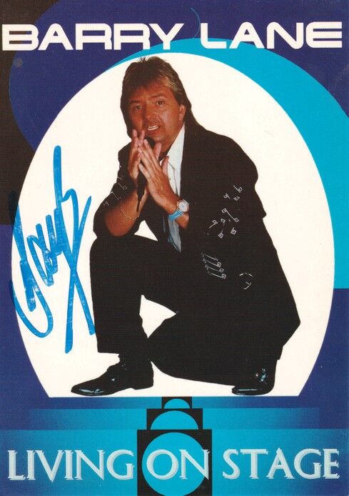 Autogramm Schlager | Barry LANE | 1996 "Living On Stage" (Portrait Color LOS)