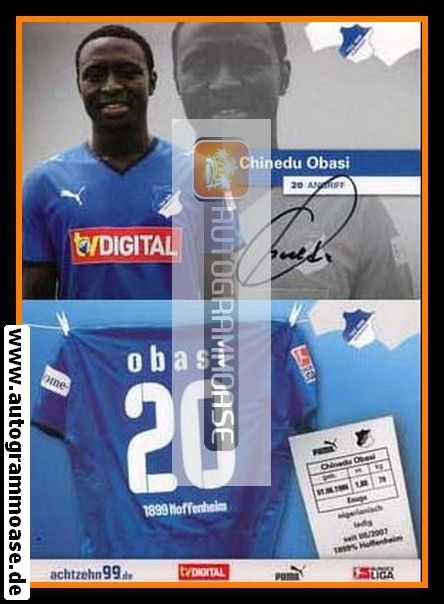 Autogramm Fussball | TSG 1899 Hoffenheim | 2008 | Chinedu OBASI
