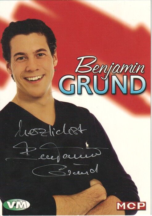 Autogramm Schlager | Benjamin GRUND | 2004 "Ich Hab Mich Verliebt" (Portrait Color MCP)