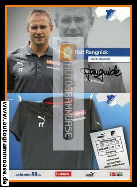Autogramm Fussball | TSG 1899 Hoffenheim | 2008 | Ralf RANGNICK