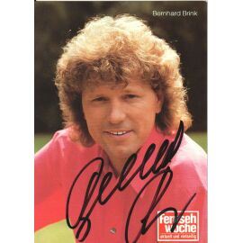 Autogramm Schlager | Bernhard BRINK | 1980er (Portrait Color Fernsehwoche)
