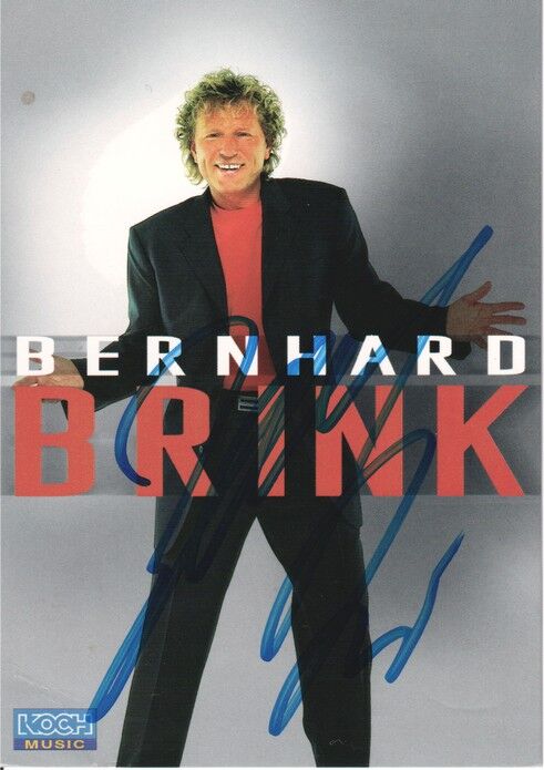 Autogramm Schlager | Bernhard BRINK | 2001 "Direkt Mehr" (Portrait Color Koch)