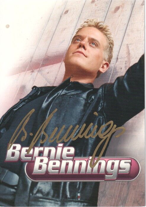 Autogramm Schlager | Bernie BENNINGS | 2001 "Startfrei" (Portrait Color MCP)