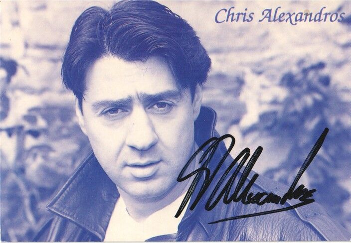 Autogramm Schlager | Chris ALEXANDROS | 1990er (Portrait SW)