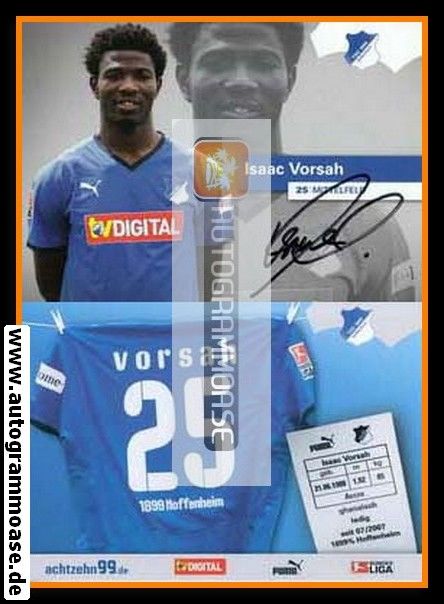 Autogramm Fussball | TSG 1899 Hoffenheim | 2008 | Isaac VORSAH