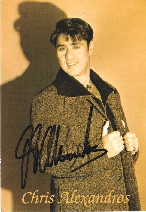 Autogramm Schlager | Chris ALEXANDROS | 1990er (Portrait SW Seidel)