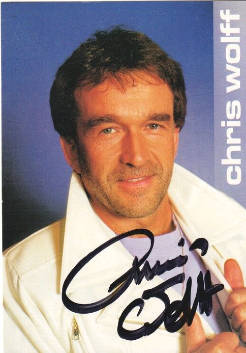 Autogramm Schlager | Chris WOLFF | 2000 "Klarer Fall Von Liebe" (Portrait Color DVT)