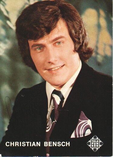 Autogramm Schlager | Christian BENSCH | 1974 "Oh Mama-Mamutschka" (Portrait SW Telefunken)