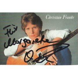 Autogramm Schlager | Christian FRANKE | 1984 "Lebenslänglich" (Portrait Color CBS)