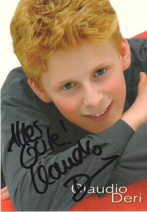 Autogramm Schlager | Claudio DERI | 2003 "Giovanna" (Portrait Color BMG) KINDERSTAR