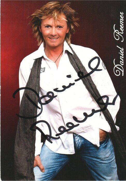 Autogramm Schlager | Daniel REEMER | 2000er (Portrait Color Vogel)