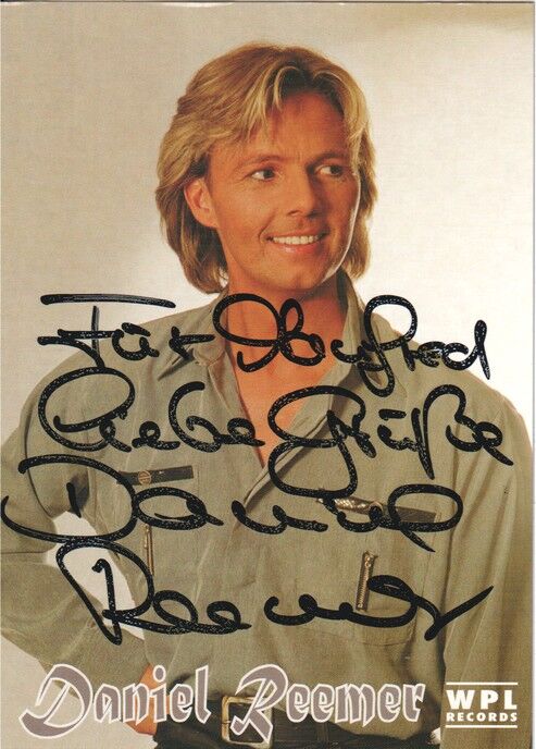 Autogramm Schlager | Daniel REEMER | 2001 "Wenn Das Wörtchen" (Portrait Color WPL)