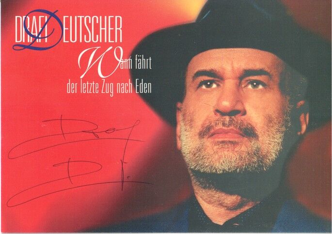 Autogramm Schlager | Drafi DEUTSCHER | 1998 "Der Letzte Zug" (Portrait Color Hebra)