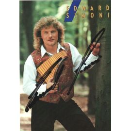 Autogramm Pan-Flöte | Edward SIMONI | 1991 "Festliches Konzert" (Portrait Color Sony)