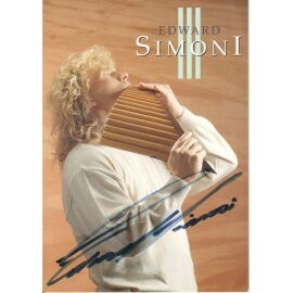 Autogramm Pan-Flöte | Edward SIMONI | 1995 "Seine Grössten Hits" (Portrait Color Sony)
