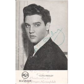 Autogramm Rock (USA) | Elvis PRESLEY | 1960er Druck (Portrait SW RCA) Diskografie