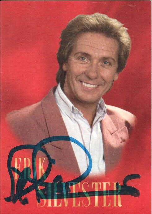 Autogramm Schlager | Erik SILVESTER | 2001 "Jetzt Komm Ich" (Portrait Color GIB)