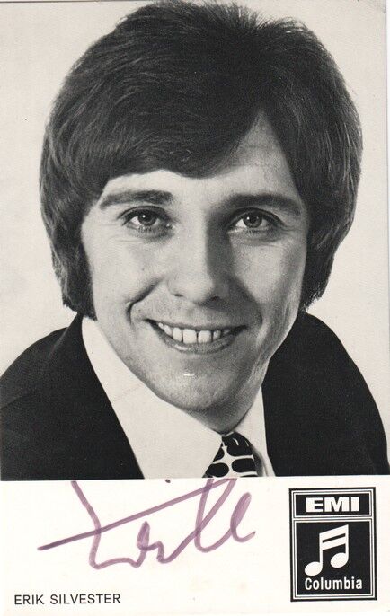 Autogramm Schlager | Erik SILVESTER | 1971 "Skandal Um Rosi" (Portrait SW EMI)