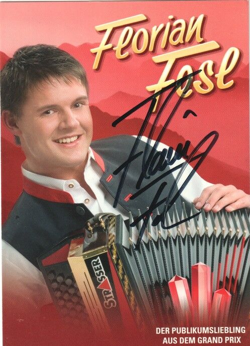 Autogramm Akkordeon | Florian FESL | 2010 "Lass Uns Wieder" (Portrait Color VM)