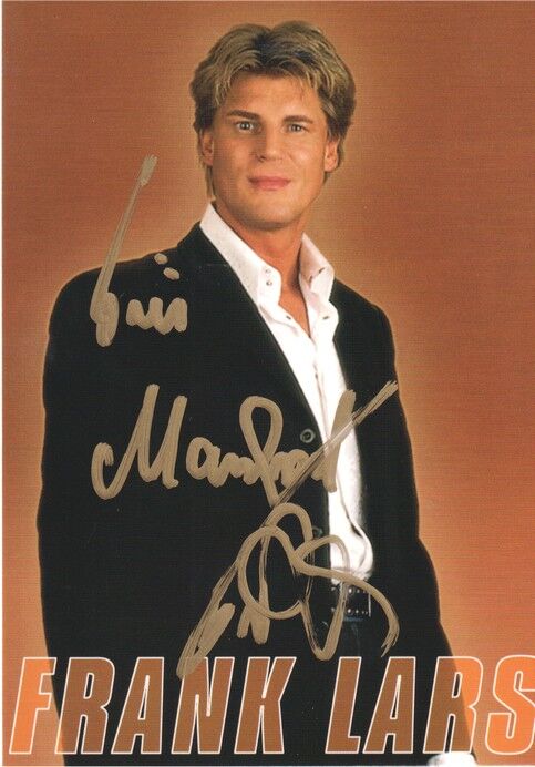 Autogramm Schlager | Frank LARS | 1998 "Und Wenn Du Kannst" (Portrait Color White)