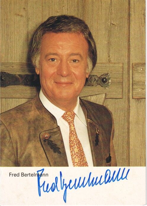 Autogramm Schlager | Fred BERTELMANN | 1981 "Um Die Ganze Welt" (Portrait Color) 2