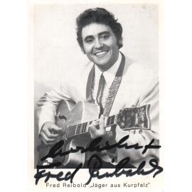 Autogramm Schlager | Fred REIBOLD | 1975 "Jäger Aus Kurpfalz" (Portrait SW)