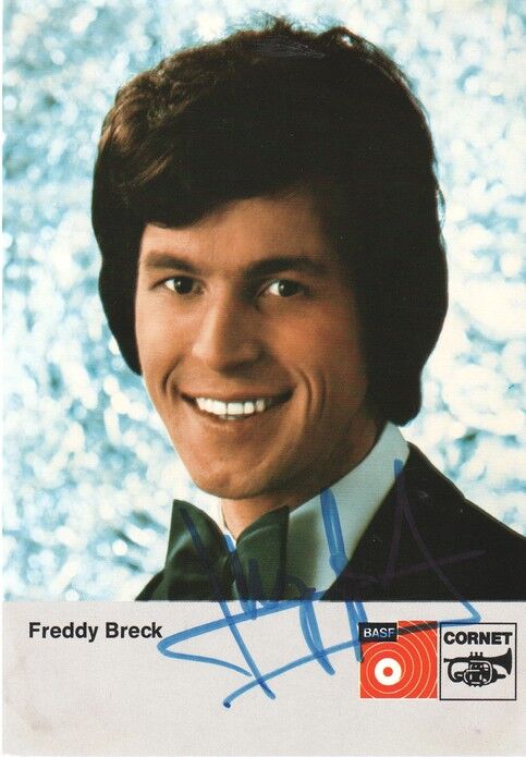 Autogramm Schlager | Freddy BRECK | 1973 "Rote Rosen Für Dich" (Portrait Color BASF)