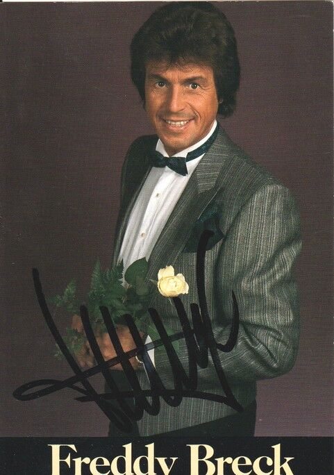 Autogramm Schlager | Freddy BRECK | 1988 "Bianca Rosa" (Portrait Color Bellaphon)