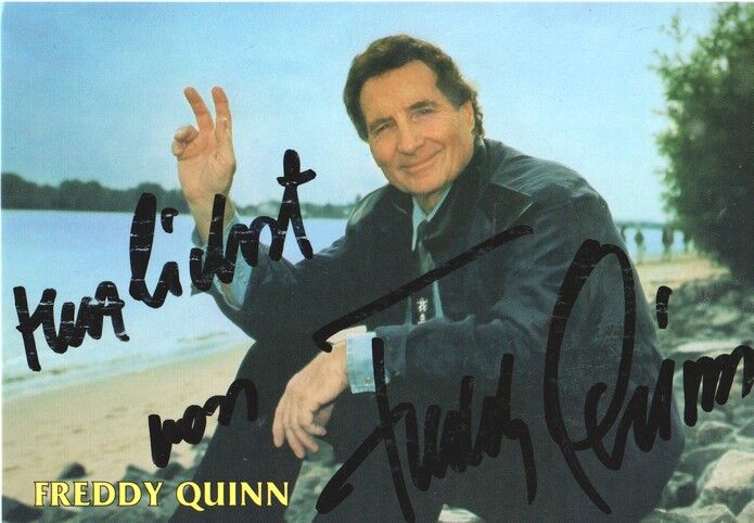 Autogramm Schlager | Freddy QUINN | 1990er (Portrait Color)