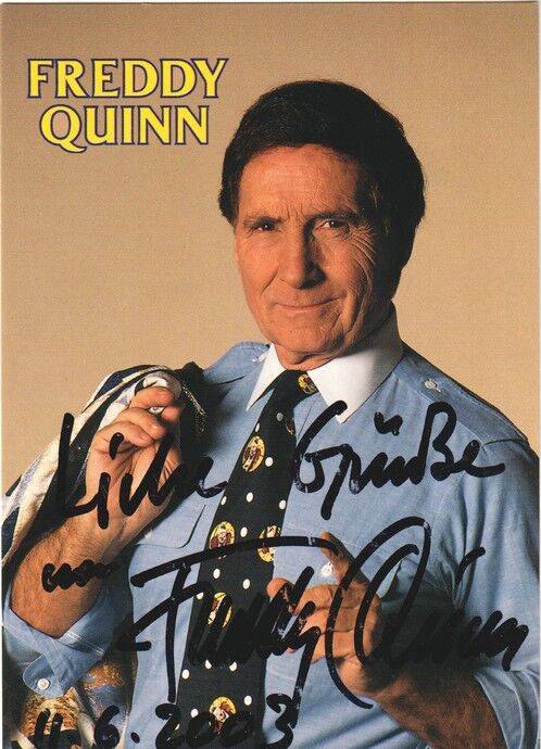 Autogramm Schlager | Freddy QUINN | 2000er (Portrait Color Winkler) Lebenslauf