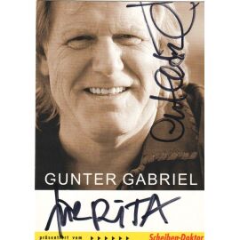 Autogramm Schlager | Gunter GABRIEL | 2010er (Portrait Color Scheiben)