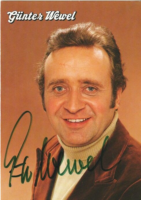 Autogramm Klassik | Günter WEWEL | 1980 "Wo Man Bier Trinkt" TOUR (Portrait Color Teldec)