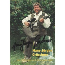 Autogramm Volksmusik | Hans-Jürgen GRÖSCHNER | 2000er (Portrait Color Jägerklause)