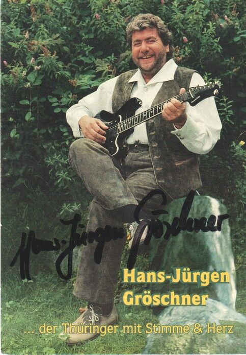 Autogramm Volksmusik | Hans-Jürgen GRÖSCHNER | 2000er (Portrait Color Jägerklause)