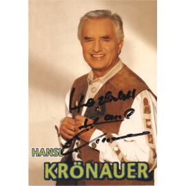 Autogramm Volksmusik | Hansl KRÖNAUER | 2000er (Portrait Color Tyrolis)