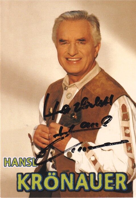 Autogramm Volksmusik | Hansl KRÖNAUER | 2000er (Portrait Color Tyrolis)