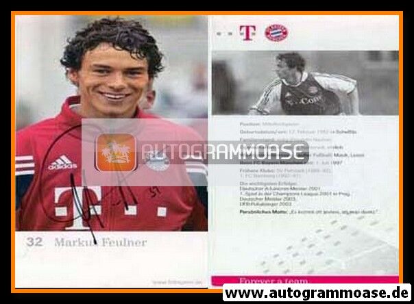 Autogramm Fussball | FC Bayern München | 2003 | Markus FEULNER