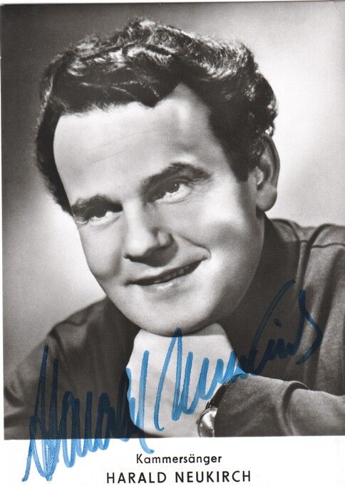 Autogramm Klassik | Harald NEUKIRCH | 1970er (Portrait SW Dettloff)