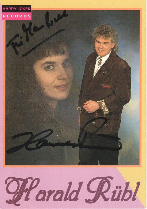 Autogramm Schlager | Harald RÜBL | 1990er "Bettina" (Portrait Color Joker)
