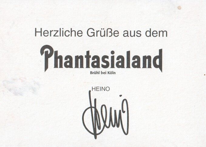 Autogramm Schlager | HEINO | 2000er (Portrait Color) Phantasialand