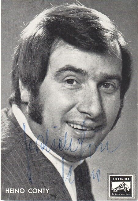 Autogramm Schlager | Heino CONTY | 1970er (Portrait SW Electrola) 3
