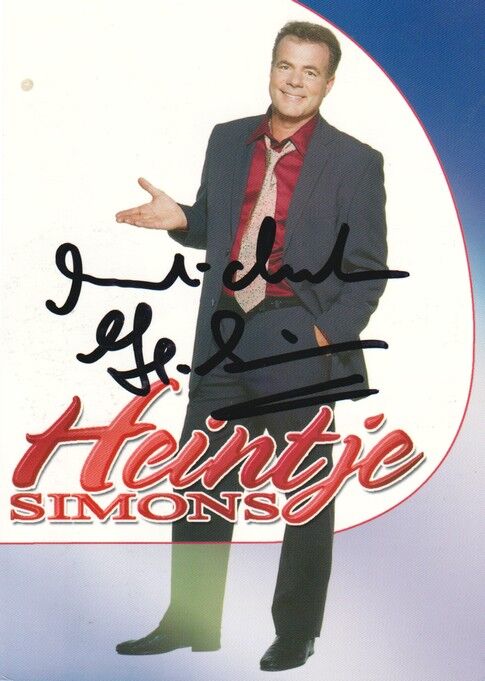 Autogramm Schlager | Heintje SIMONS | 2002 "Rück Ein Stückchen Näher" (Portrait Color Koch)